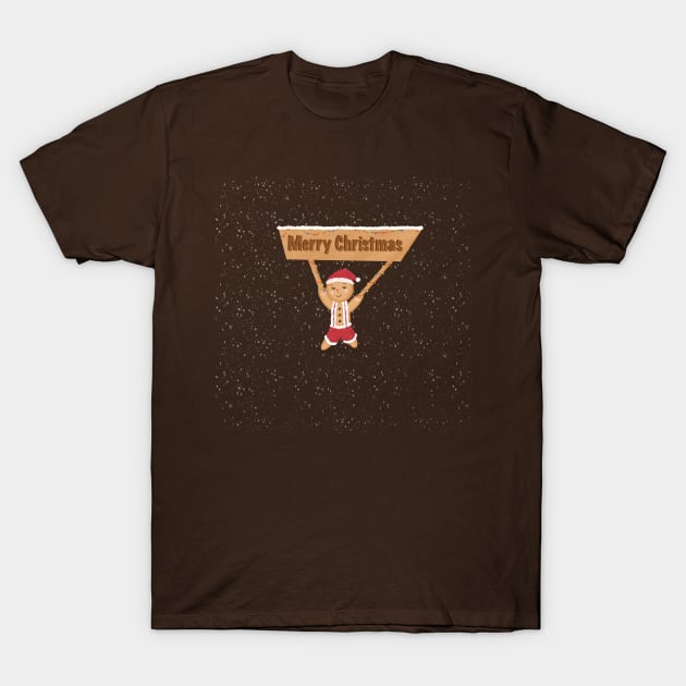 Gingerbread cookie T-Shirt by Xatutik-Art